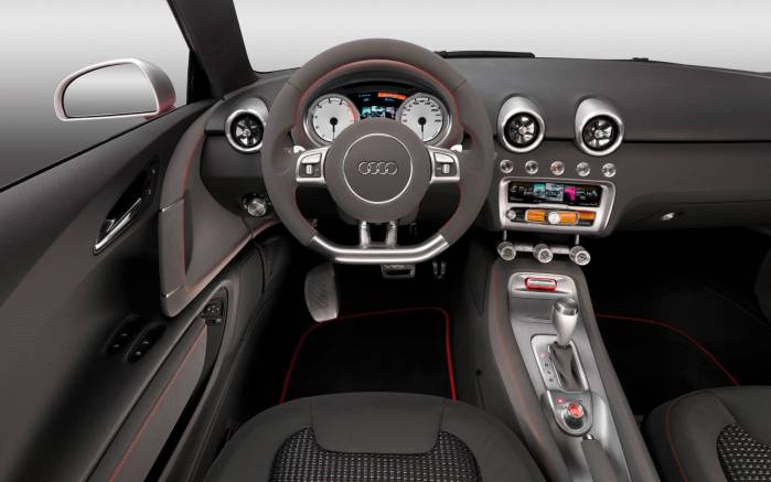 Широкоформатные обои Руль Audi Metroproject, Интерьер Ауди Метропроджект (Audi Metroproject)