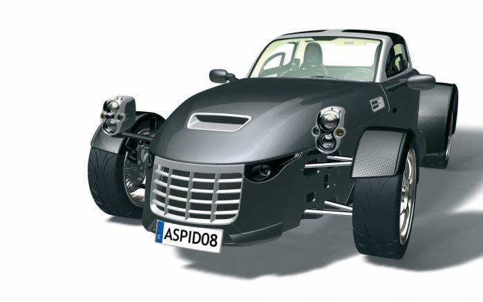 Широкоформатные обои Вид спереди IFR Automotive Aspid Sports Car, Вид спереди Автомотив Аспид Спорткар (IFR Automotive Aspid Sports Car)