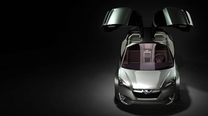 Широкоформатные обои Subaru Hybrid Tourer Concept, Открытые двери Subaru Hybrid Tourer Concept