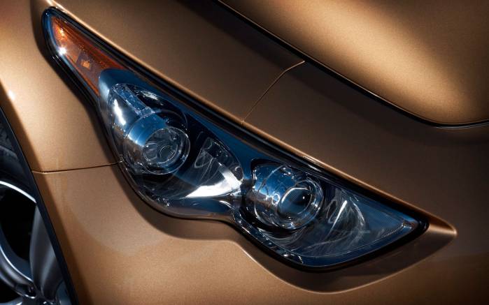 Широкоформатные обои Фара Infiniti FX35, Передняя фара Инфинити (Infiniti FX35)