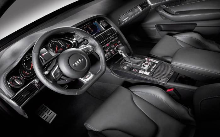 Широкоформатные обои Интерьер Audi RS6, Интерьер Ауди (Audi RS6 sedan 2009)