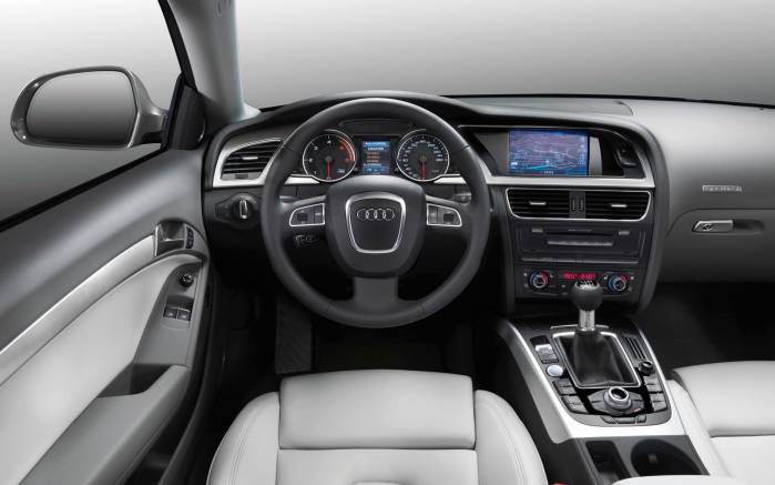 Широкоформатные обои Audi A5 интерьер, Интерьер Ауди А5 (Audi A5)