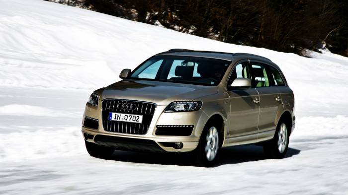 Широкоформатные обои Audi Q7, Audi зимой