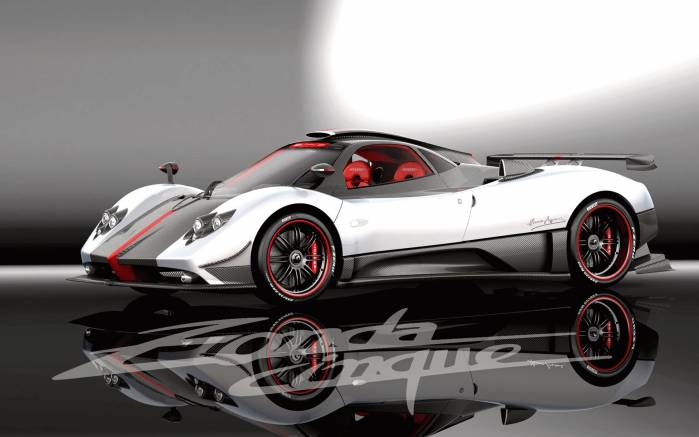 Широкоформатные обои Pagani Zonda Cinque, Пагани Зонда (Pagani Zonda Cinque)