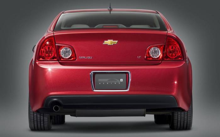Широкоформатные обои Вид сзади Chevrolet Malibu 2008, Вид сзади Шевроле Малибу (Chevrolet Malibu 2008)