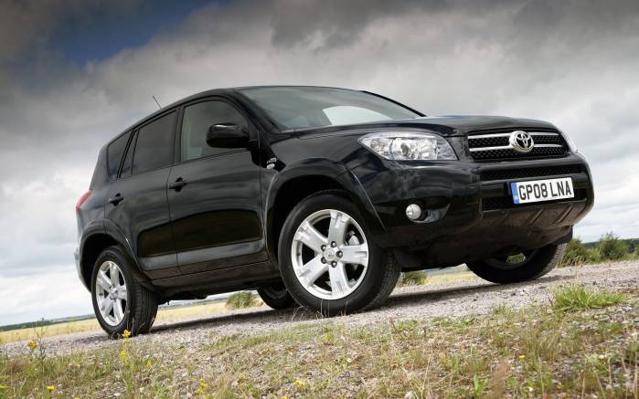 Широкоформатные обои На дороге Toyota Rav4 SR180, Тойота рав4 (Toyota Rav4 SR180)