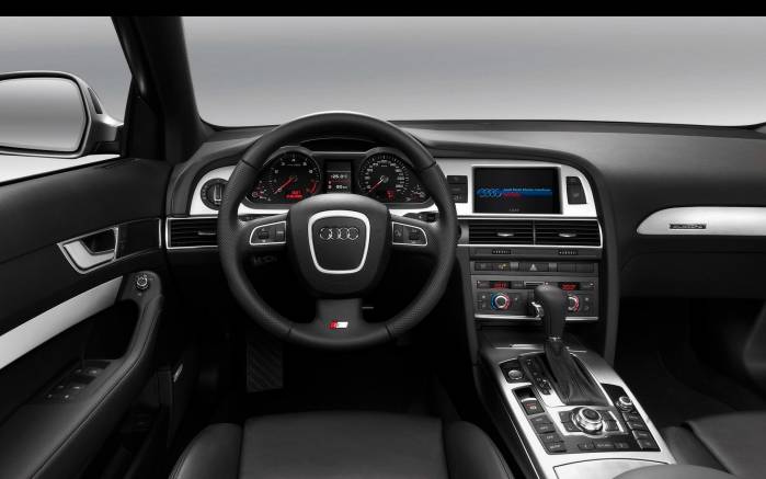 Широкоформатные обои Панель Audi A6, Передняя панель Ауди А6 (Audi A6)