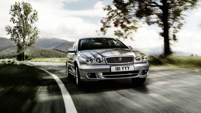 Широкоформатные обои Jaguar X Type 2008, Классический Jaguar