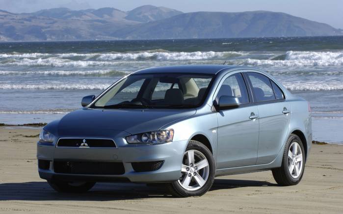 Широкоформатные обои Mitsubishi Lancer 2008, Митсубиси Лансер (Mitsubishi Lancer 2008)
