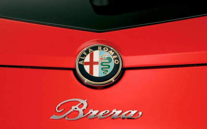 Широкоформатные обои Логотип Alfa Romeo Brera, Логотип Альфа Ромео Бреро (Alfa Romeo Brera)
