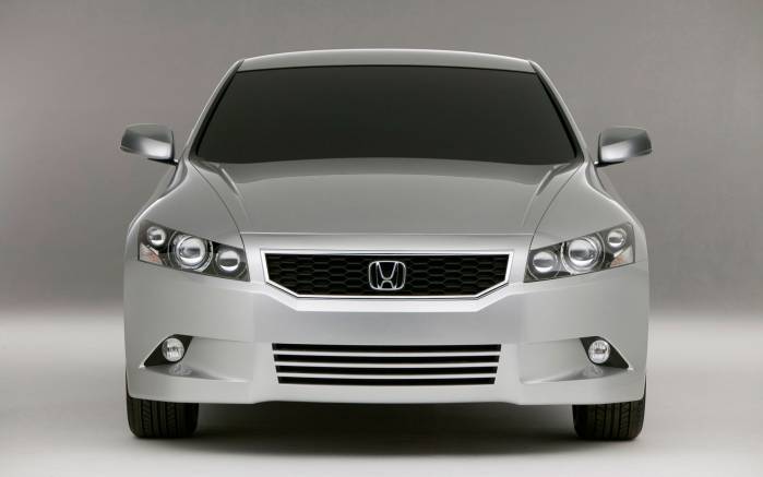 Широкоформатные обои Вид спереди Honda Accord Coupe Concept 2008, Вид спереди Хонда Аккорд Купэ (Honda Accord Coupe Concept 2008)