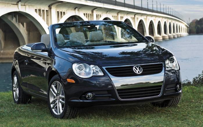 Широкоформатные обои Купэ Volkswagen EOS 2008, Фольксваген купэ (Volkswagen EOS 2008)