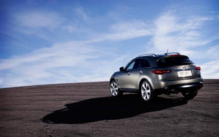 Широкоформатные обои Вид сзади Infiniti FX50, Вид сзади Инфинити (Infiniti FX50)