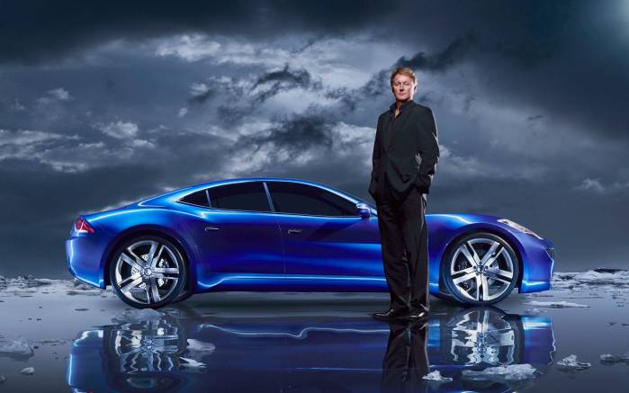 Широкоформатные обои Fisker Karma и Фискер, Фискер Карма Гибрид и Фискер (Fisher Karma Hybrid)