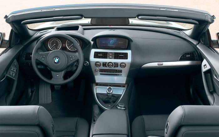 Широкоформатные обои Салон Bmw 650i Coupe, Салон БМВ (Bmw 650i Coupe)