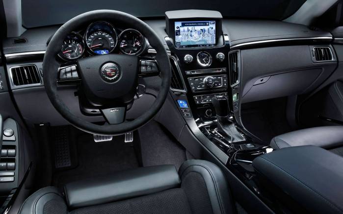 Широкоформатные обои Интерьер Cadillac CTS 2009, Интерьер Кадиллак (Cadillac CTS 2009)