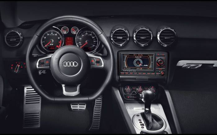 Широкоформатные обои Интерьер Audi TT, Интерьер Ауди (Audi TT Coupe 2008)