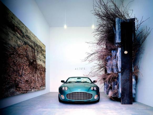 Широкоформатные обои Aston Martin DB7, Астон мартин вид спереди (Aston Martin DB7)
