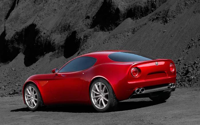 Широкоформатные обои Alfa Romeo Competizione, Альфа Ромео Компетишн (Alfa Romeo 8C Competizione)