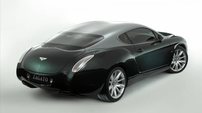 Широкоформатные обои Черный Zagato, Bentley Zagato