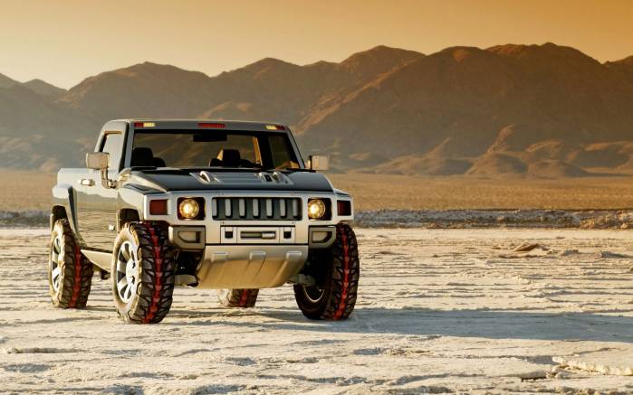 Широкоформатные обои В Аризоне Hummer H3, В Аризоне Хаммер (Hummer H3)