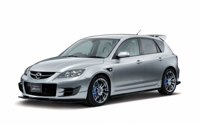 Широкоформатные обои Mazda Speed Axela 2009, Мазда Спид Аксела (Mazda Speed Axela 2009)