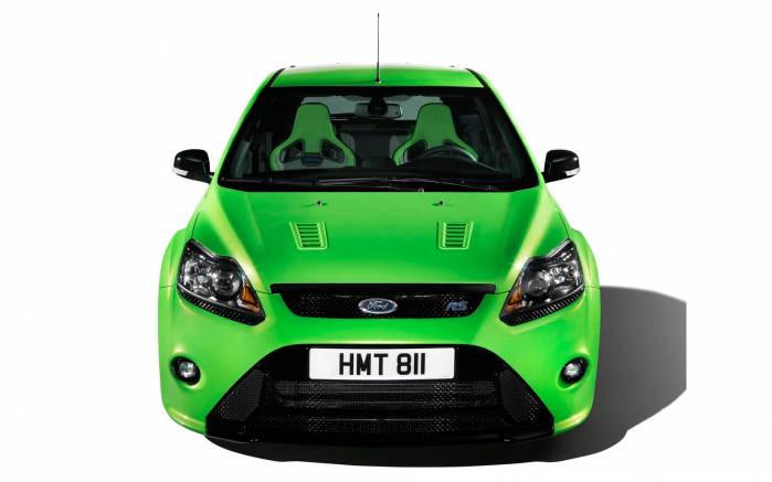 Широкоформатные обои Вид спереди Ford Focus RS 2009, Вид спереди Форд Фокус (Ford Focus RS 2009)
