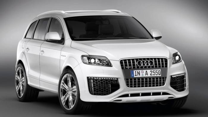 Широкоформатные обои Аudi q7 coastline, Береговая линия