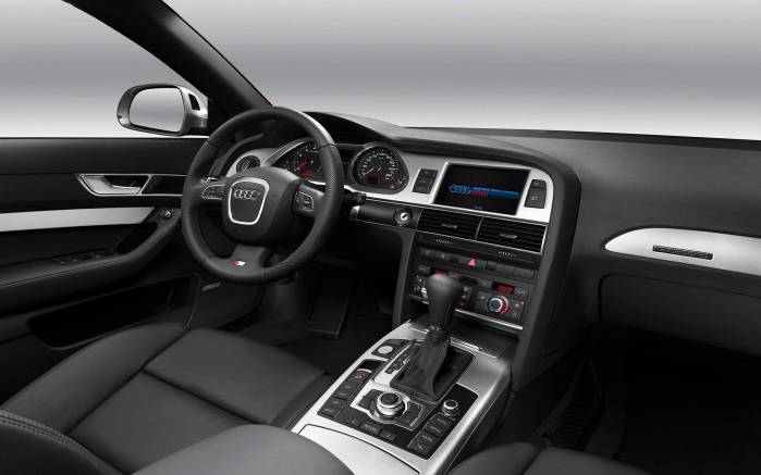 Широкоформатные обои Седан Audi A6, Интерьер Ауди А6 (Audi A6 Sedan 2009)