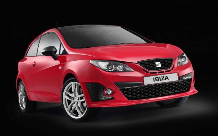 Широкоформатные обои Seat Ibiza Cupra 2009, Сеат Ибица Купра (Seat Ibiza Cupra 2009 )