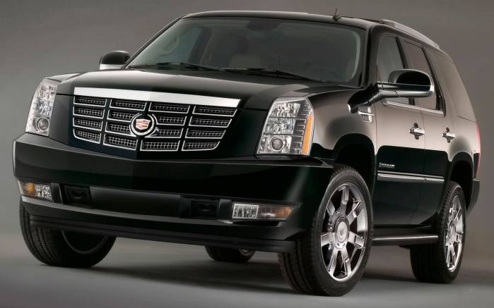 Широкоформатные обои Черный Cadillac Escalade, Черный Кадиллак Эскалад (Cadillac Escalade)