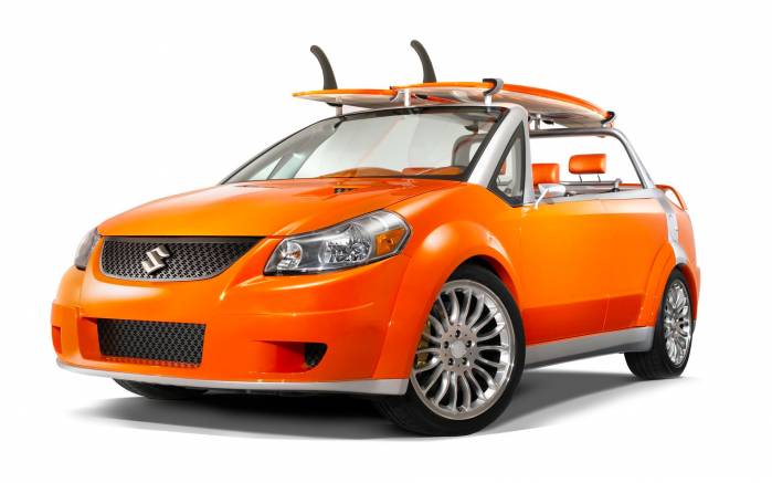 Широкоформатные обои Suzuki Makai спереди, Вид спереди Сузуки Макаи концепт (Suzuki Makai Concept)