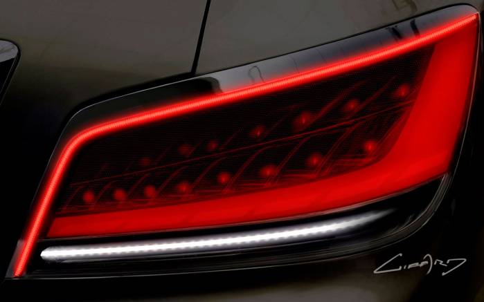Широкоформатные обои Фонарь Buick Invicta Concept, Задняя фара Бьюик Инвикта Концепт (Buick Invicta Concept)