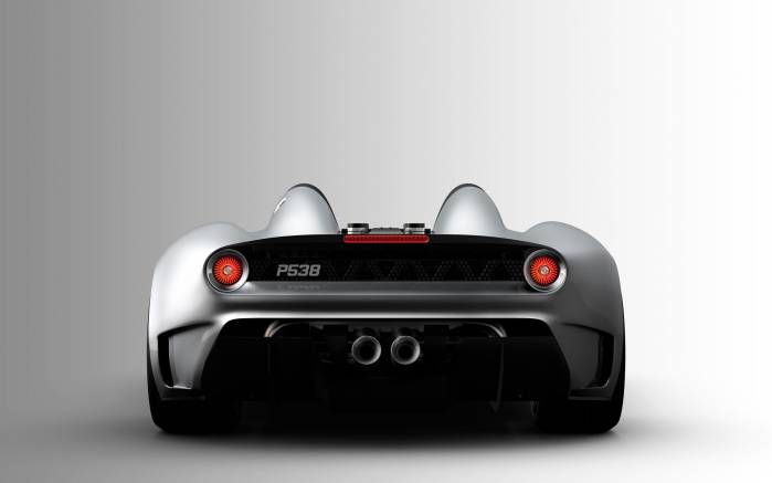 Широкоформатные обои Серебристый Scuderia Bizzarrini Livorno, Серебристый Скудериа Биззаррини Ливорно (Scuderia Bizzarrini Livorno)