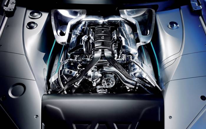 Широкоформатные обои Двигатель Jaguar C XF Concept, Двигатель Ягуар концепт (Jaguar C XF Concept)
