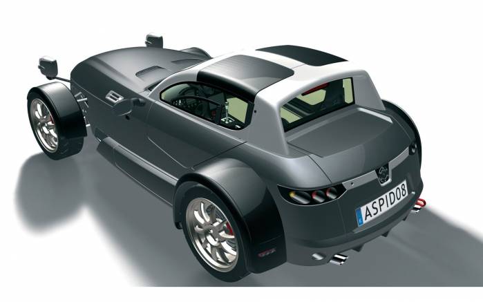 Широкоформатные обои Вид сверху IFR Automotive Aspid Sports Car, Вид сверху Автомотив Аспид Спорткар (IFR Automotive Aspid Sports Car)