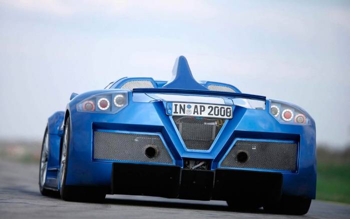 Широкоформатные обои Вид сзади Gumpert Apollo, Вид сзади Гумберт Аполло (Gumpert Apollo)