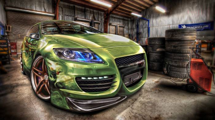 Широкоформатные обои Honda CRZ, Рыбий глаз