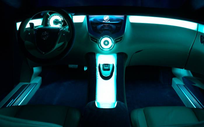 Широкоформатные обои Салон Buick Riviera Concept 2009, Салон Бьюик Ривьера Концепт (Buick Riviera Concept)