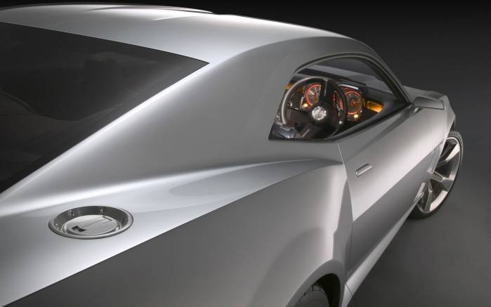 Широкоформатные обои Вид сбоку Chevrolet Camaro 2008, Вид сбоку Шевроле Камаро (Chevrolet Camaro Concept 2008)