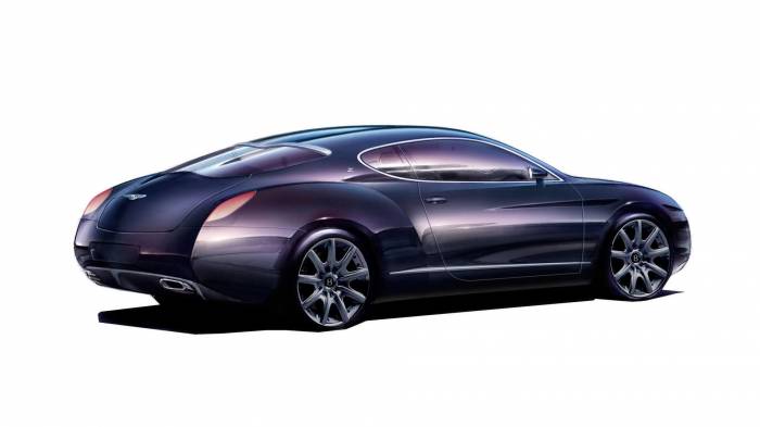 Широкоформатные обои Эскиз bentley zagato, Черный жемчуг
