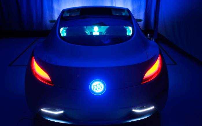 Широкоформатные обои В темноте Buick Riviera Concept 2009, В темноте Бьюик Ривьера Концепт (Buick Riviera Concept)