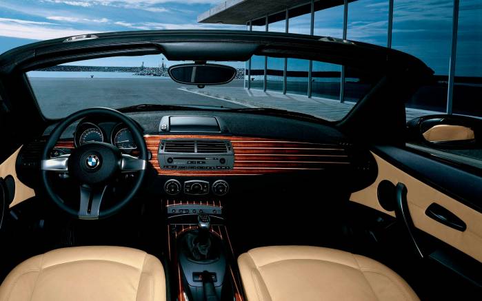 Широкоформатные обои Салон BMW Z4, Салон БМВ (BMW Z4)