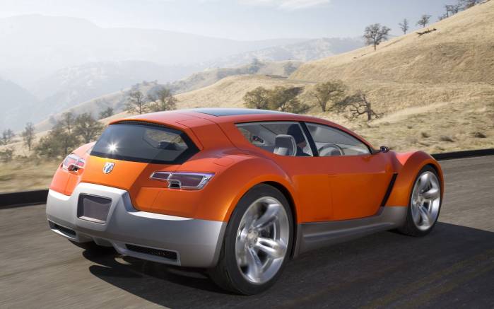 Широкоформатные обои Вид сзади Dodge Zeo Concept, Вид сзади Додж Зео Концепт (Dodge Zeo Concept)