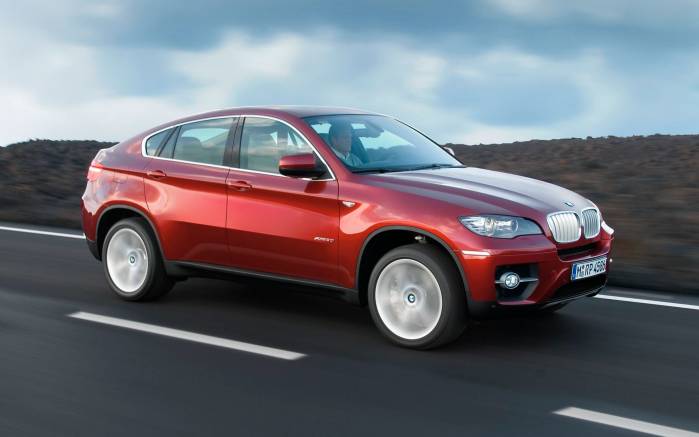 Широкоформатные обои Под углом BMW X6 xdrive, Под углом БМВ (BMW X6 xdrive)