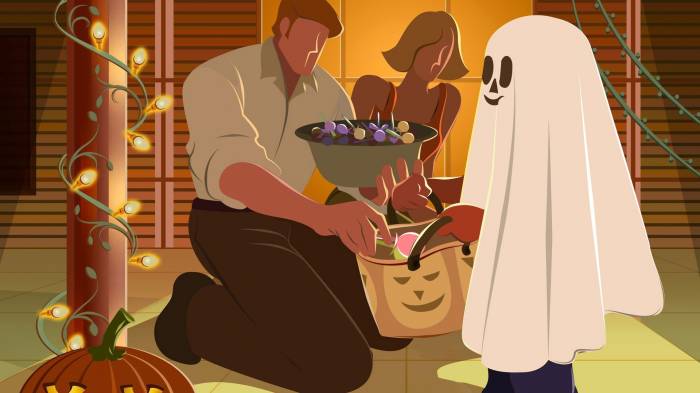 Широкоформатные обои Угощения для детей Широкоформатные обои Угощения для детей, Раздача сладостей