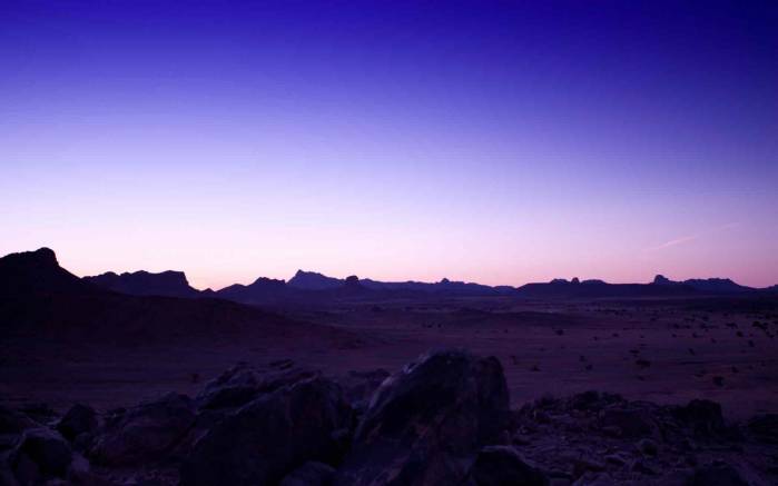 Широкоформатные обои Плато, Вид на вечернее плато