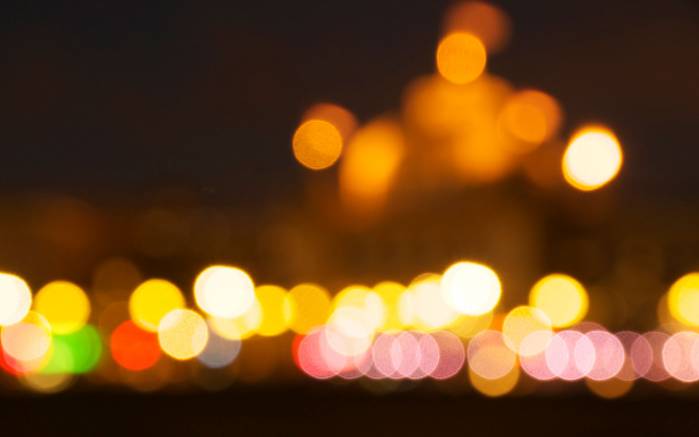 Широкоформатные обои Размытые огни Широкоформатные обои Размытые огни, Размытые огни города