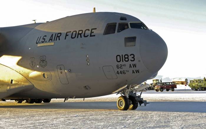Широкоформатные обои Big Airforce, Самолет Биг Эйрфорс