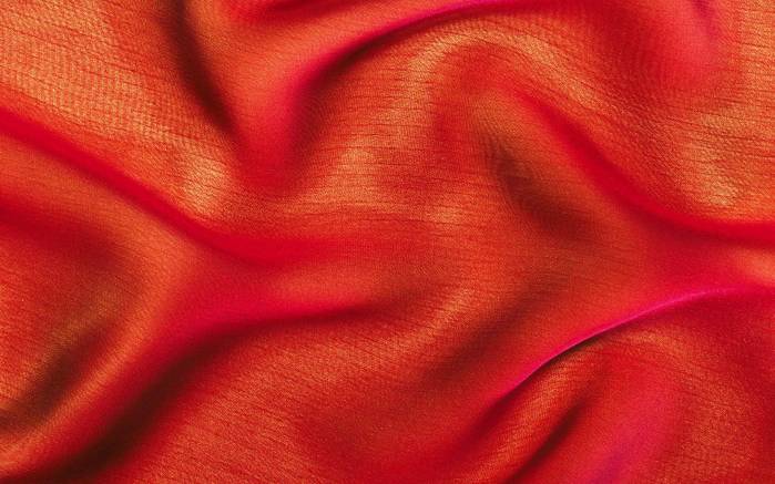 Широкоформатные обои Красный шелк, Красная шелковая ткань